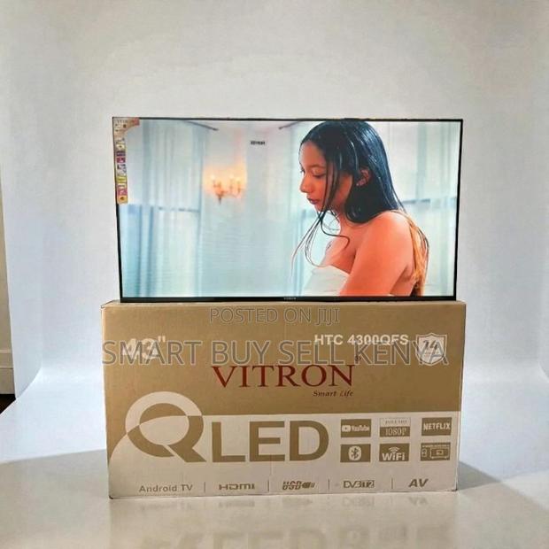 1 Year Warranty Vitron 43 Inch Qled Smart Android Frameless Led Tv