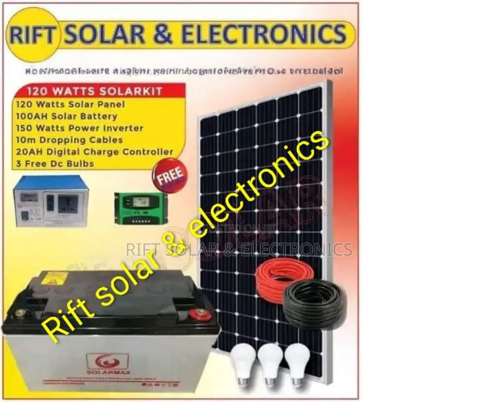 Home Kit 120w Solar Full Package Order and Pay After Delivery