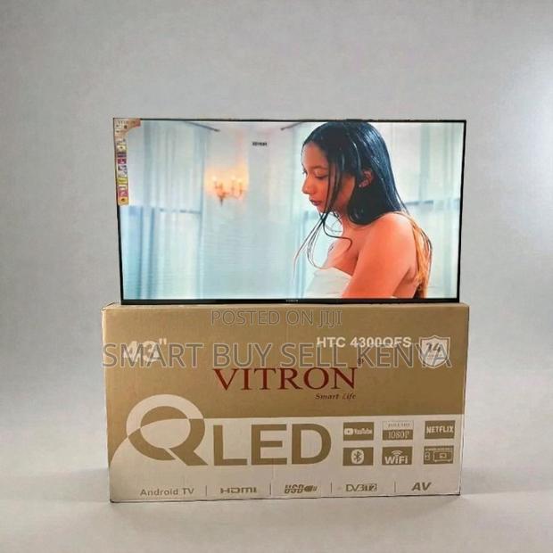 High Definition Display Vitron 43 Inch Qled Android Frameless Led Tv