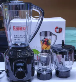 3 In 1 Blender Contains:Blender,Chopper And Grinder