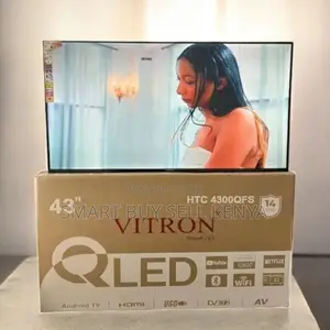 Digital Inbuilt Decoder Vitron 43 Inch Qled Smart Android Led Tv