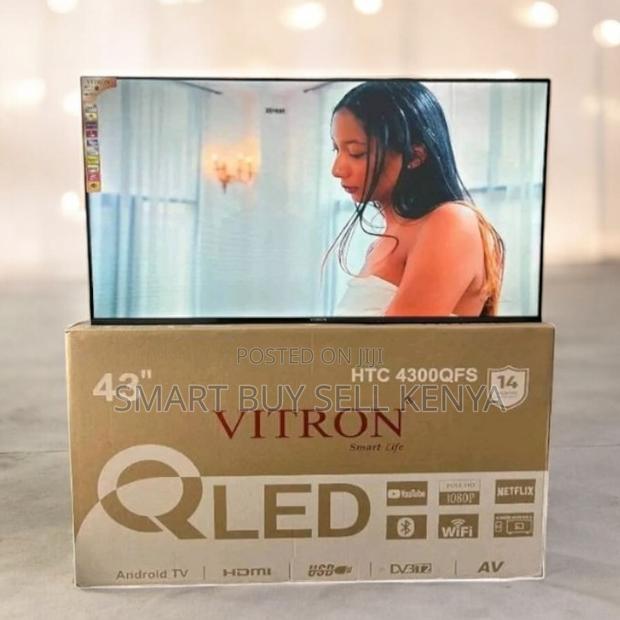 Vitron 43inch Qled Smart Android Frameless Led Tv With Netflix Youtube
