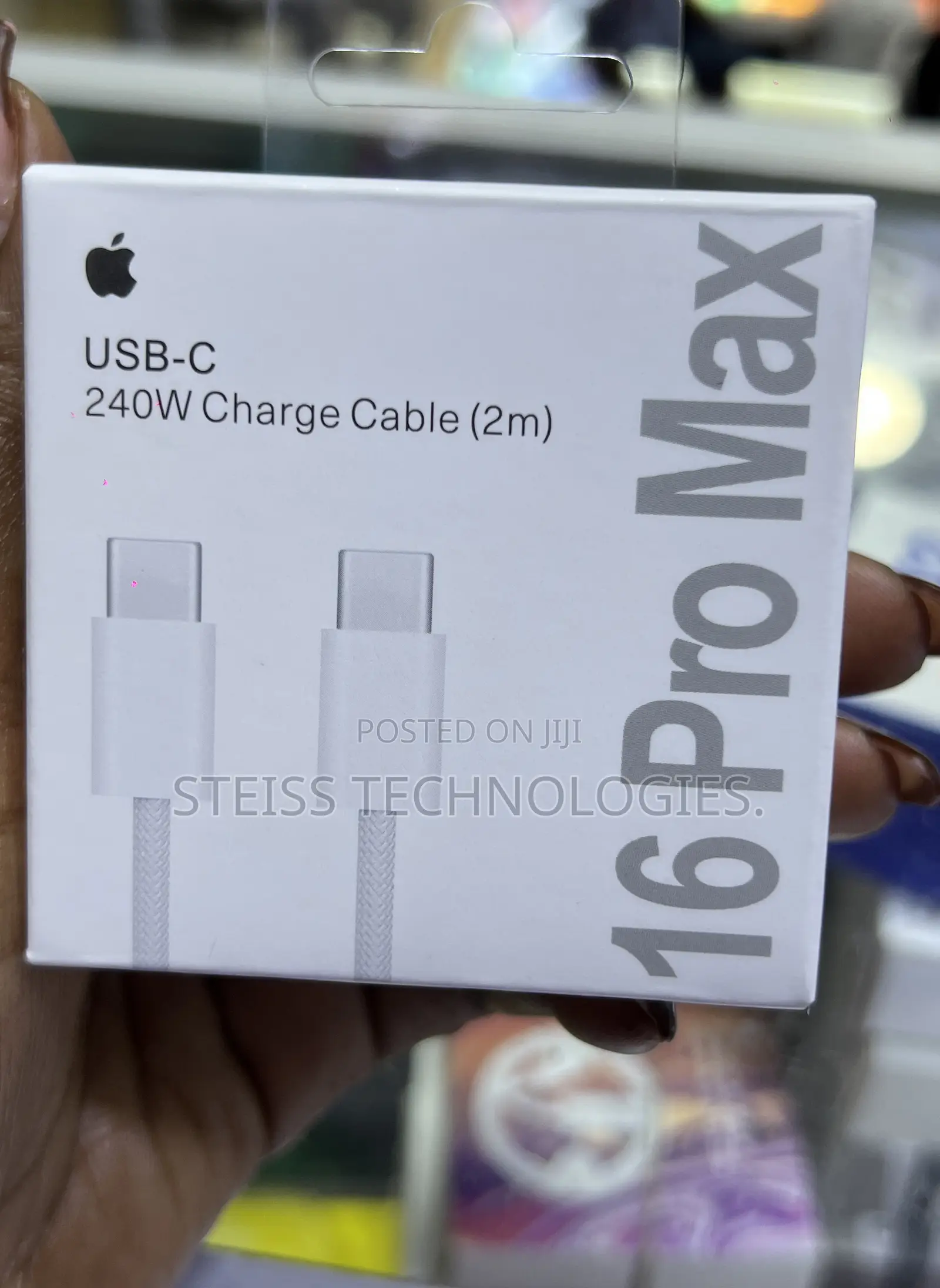Type C to C 240w 2m Charge Cable.