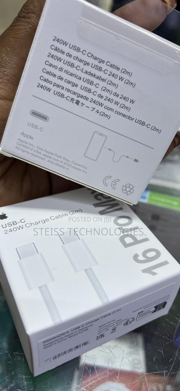 Type C to C 240w 2m Charge Cable. - thumbnail 4