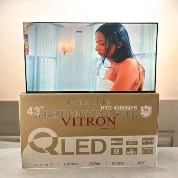 Vitron 43inch Qled Smart Android Frameless Led Tv With Netflix Youtube - thumbnail 2