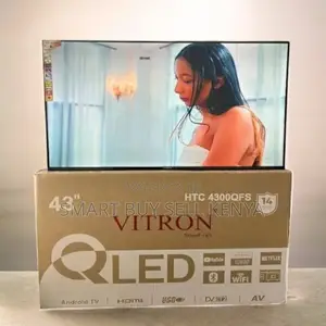 Vitron 43 Inch Qled Smart Android Frameless Led Tv Wifi Support Modern