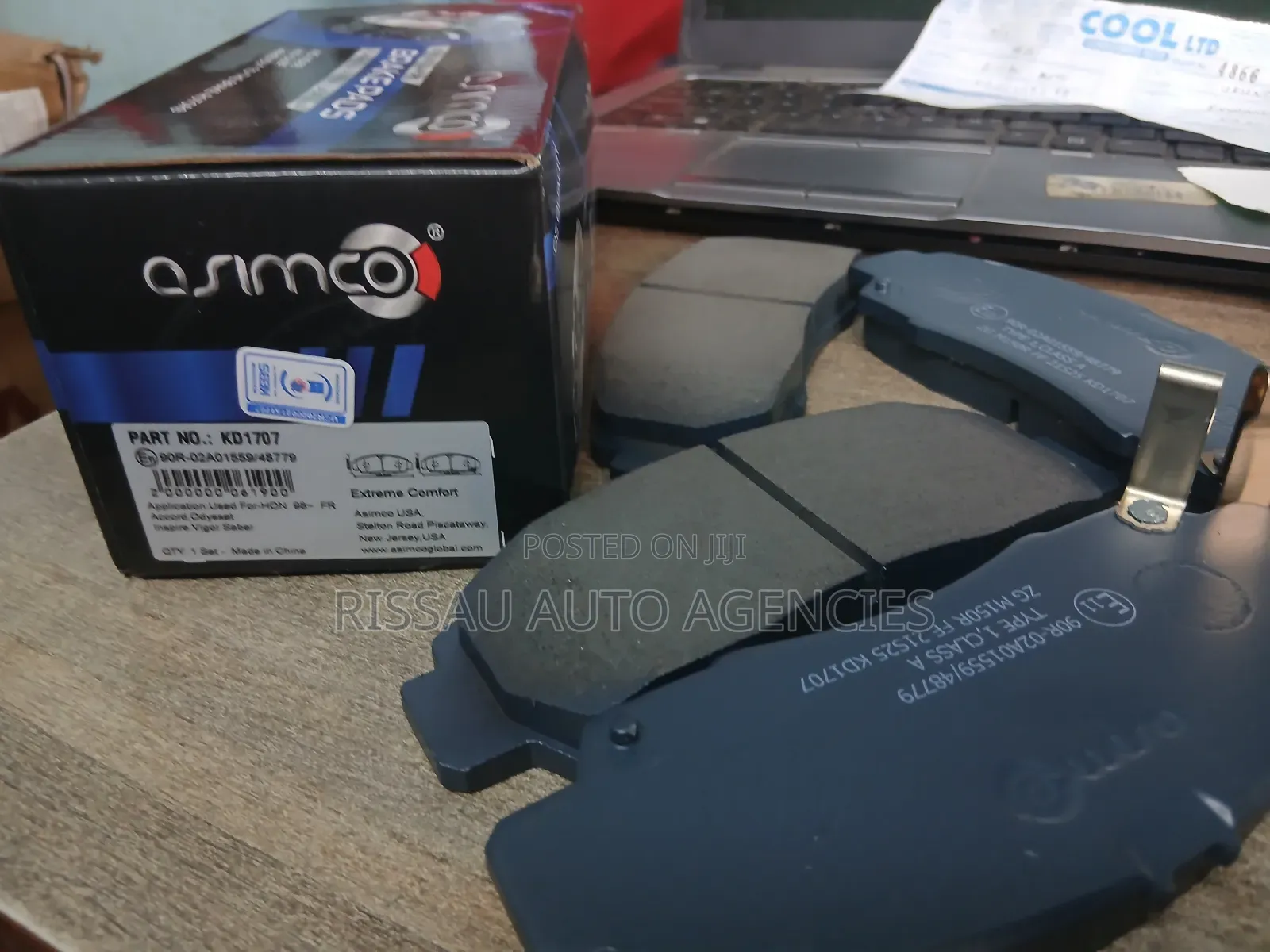 Honda Stream Asimco Genuine Front Brake Pads Kd1707.