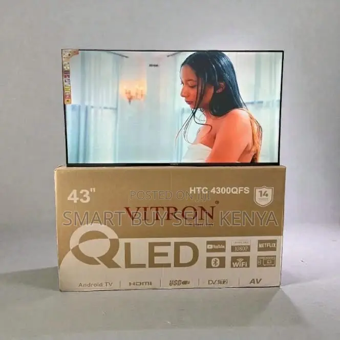 Vitron 43 Inch Qled Smart Android Frameless Led Tv Digital Decoder