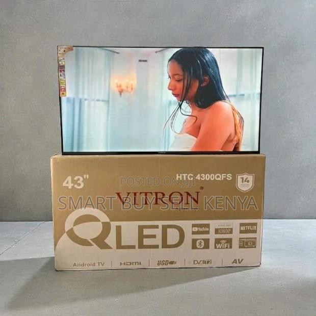 Vitron 43 Inch Qled Smart Android Frameless Led Tv Digital Decoder - thumbnail 2