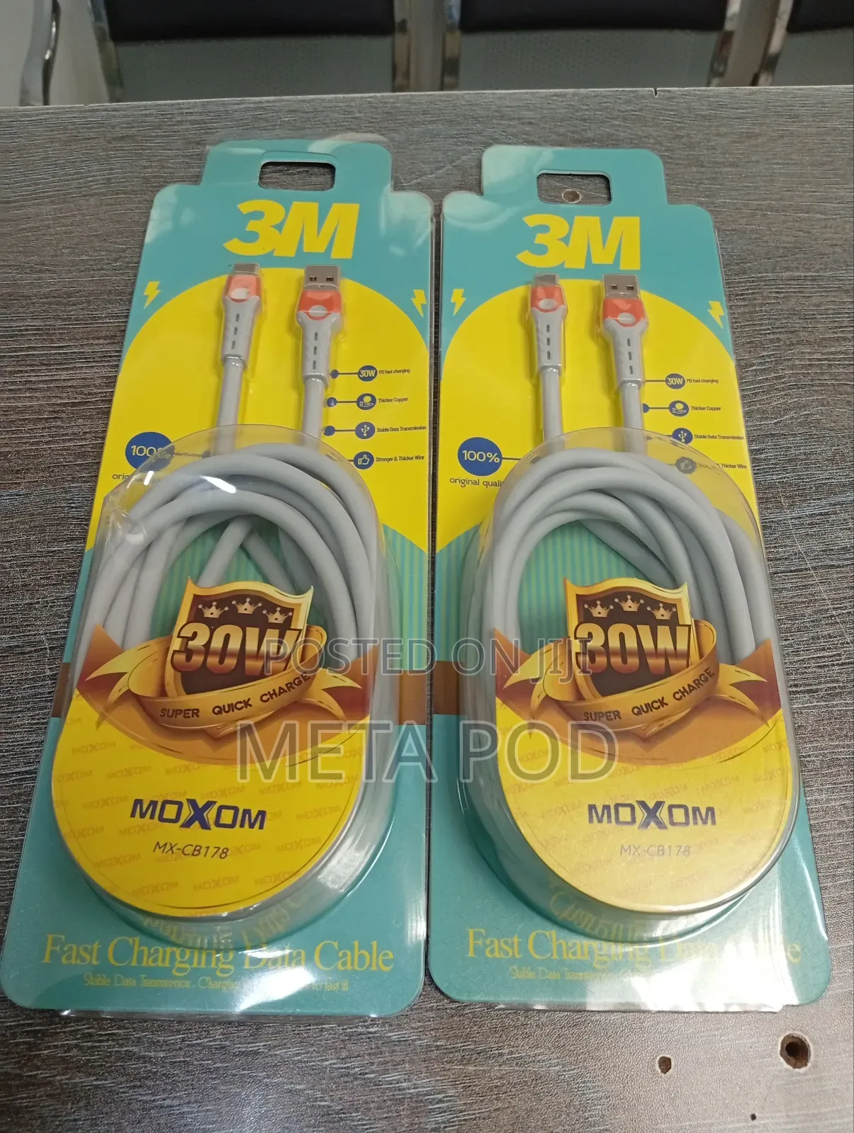 Moxom 3m Fast Charging Data Cable