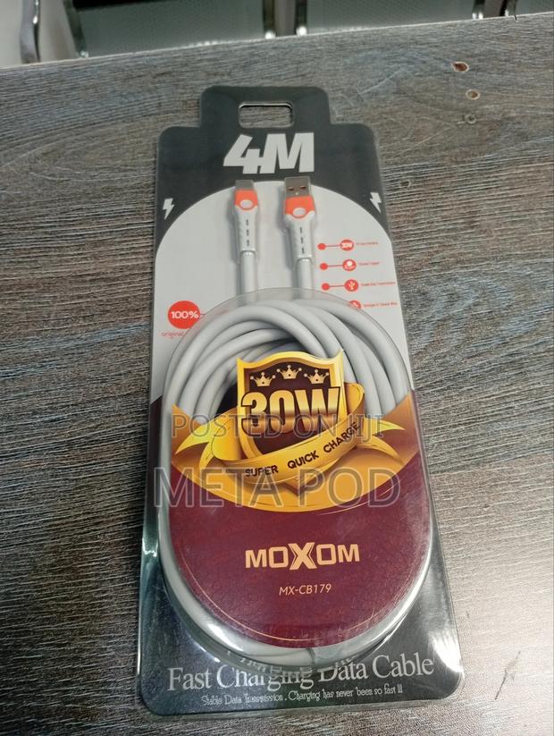Moxom 4m Fast Charging Data Cable - thumbnail 2