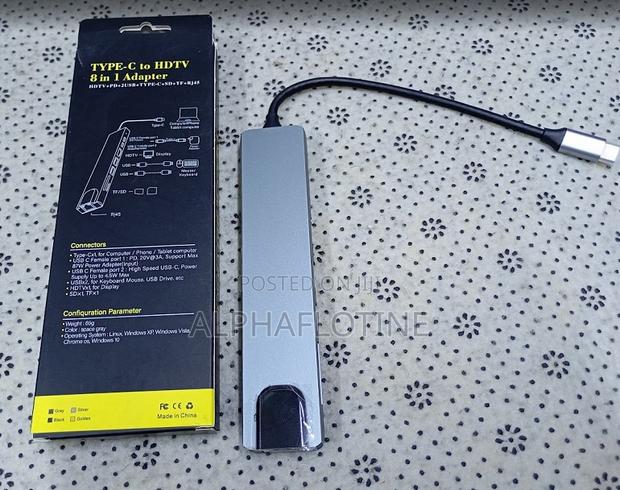 8 Port Type C Adapter Usb C Hub - main view