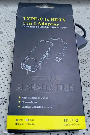 Usb Type-C to 5-in-1 Usb C Adapter