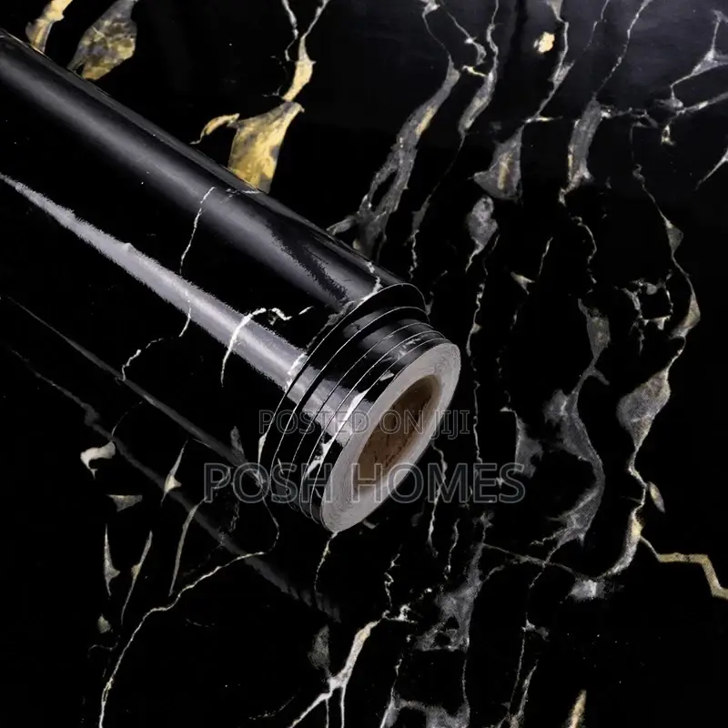 Marble Contact Wallpapers Black/Gold