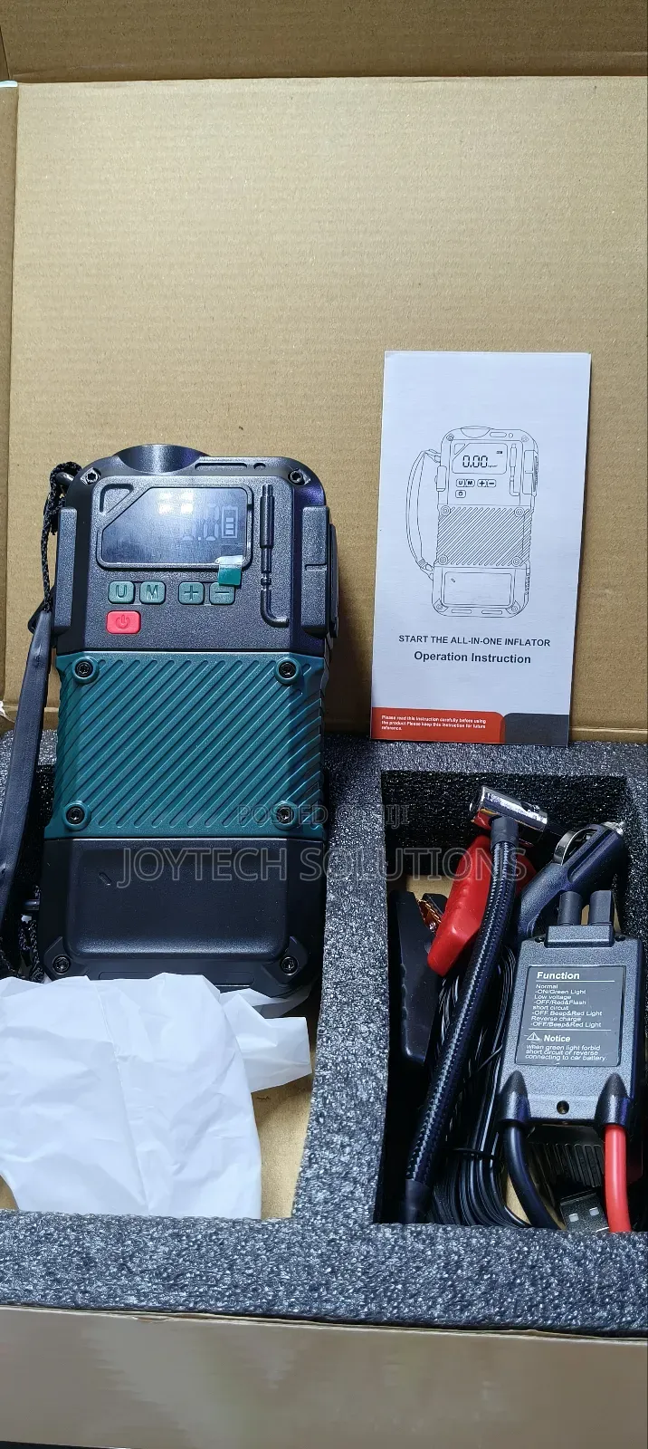 Brand New Portable Car Jumpstarters. Air Compressor