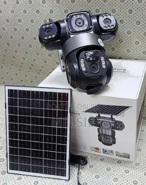 Triple Lens Solar CCTV Camera 4g With Full Hd Camera