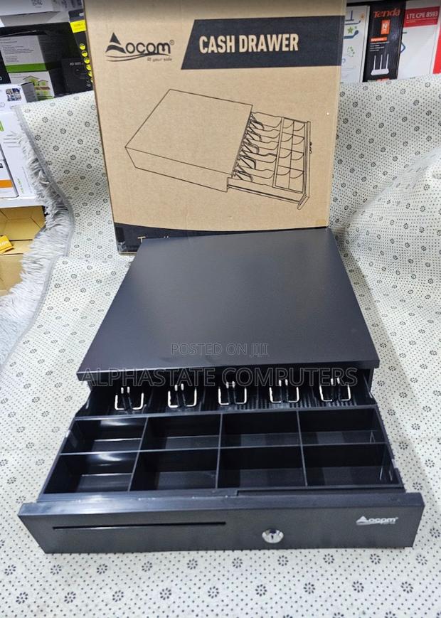 Cash Drawer for Pos Secure Steel Drawer With Multiple Coin and Note