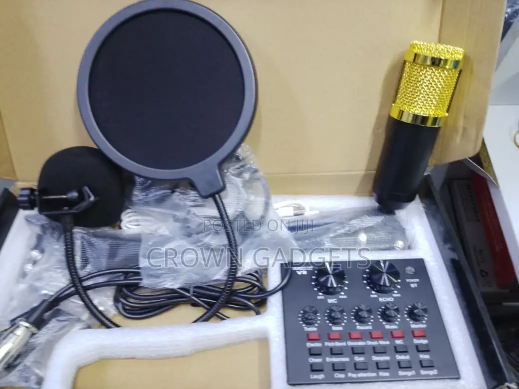 Bm800 Condenser Microphone Kit With V8 Live Sound Card