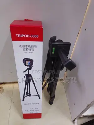 Universal Tripod-3366 Camera Smartphone Stand With Pan Head