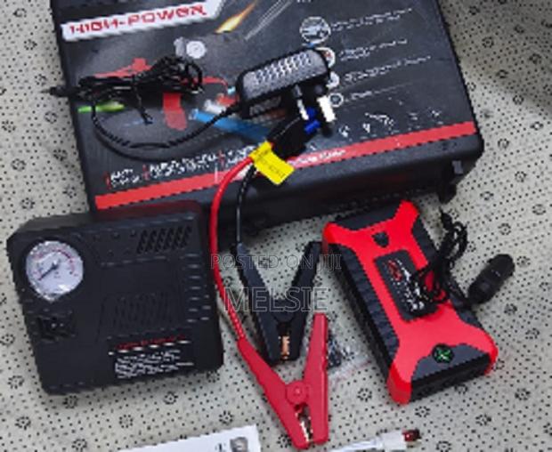 Car Jump Starter With Air Compressor, Power Bank, Led Flashlight - thumbnail 2