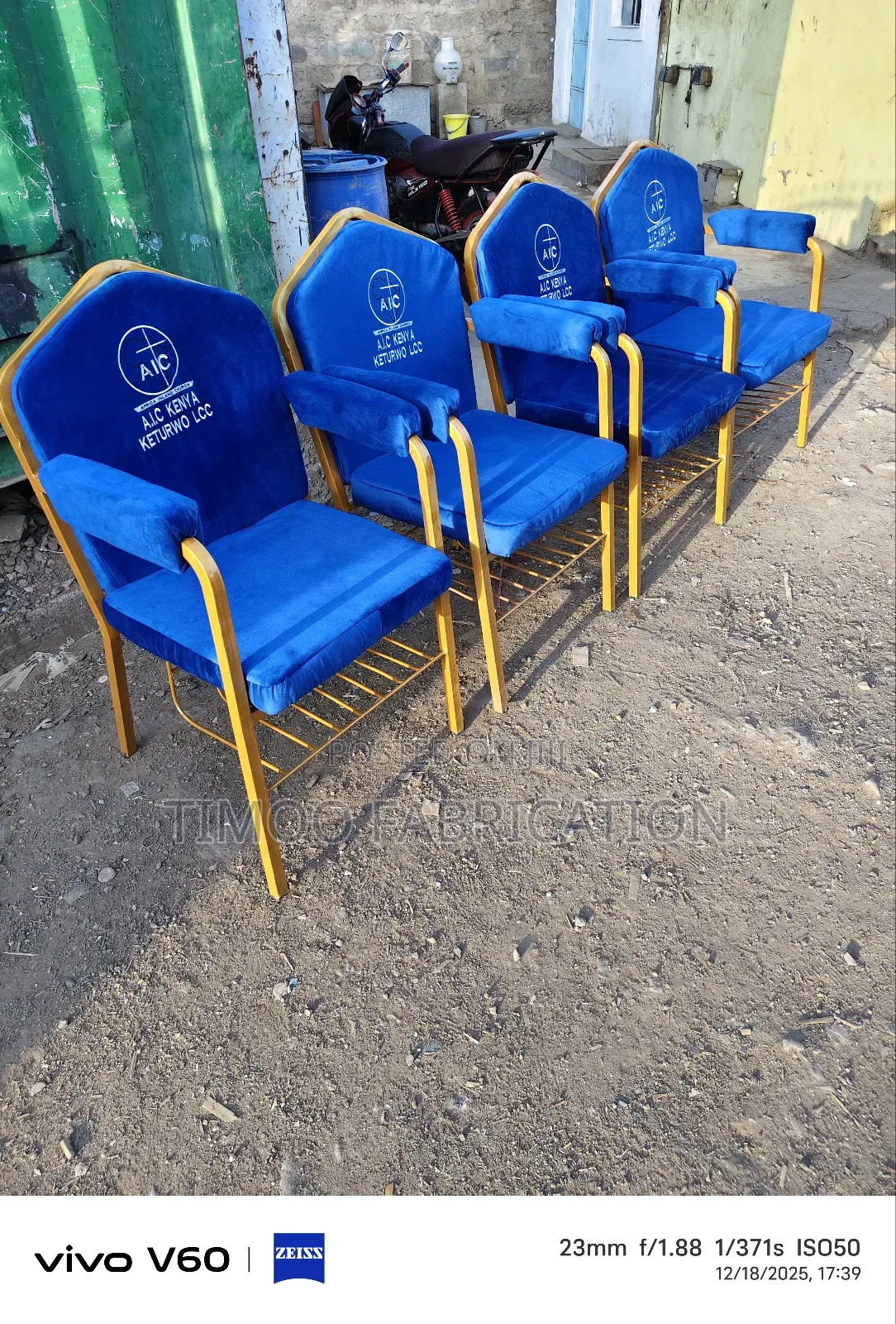 Church Seats With Logo Print