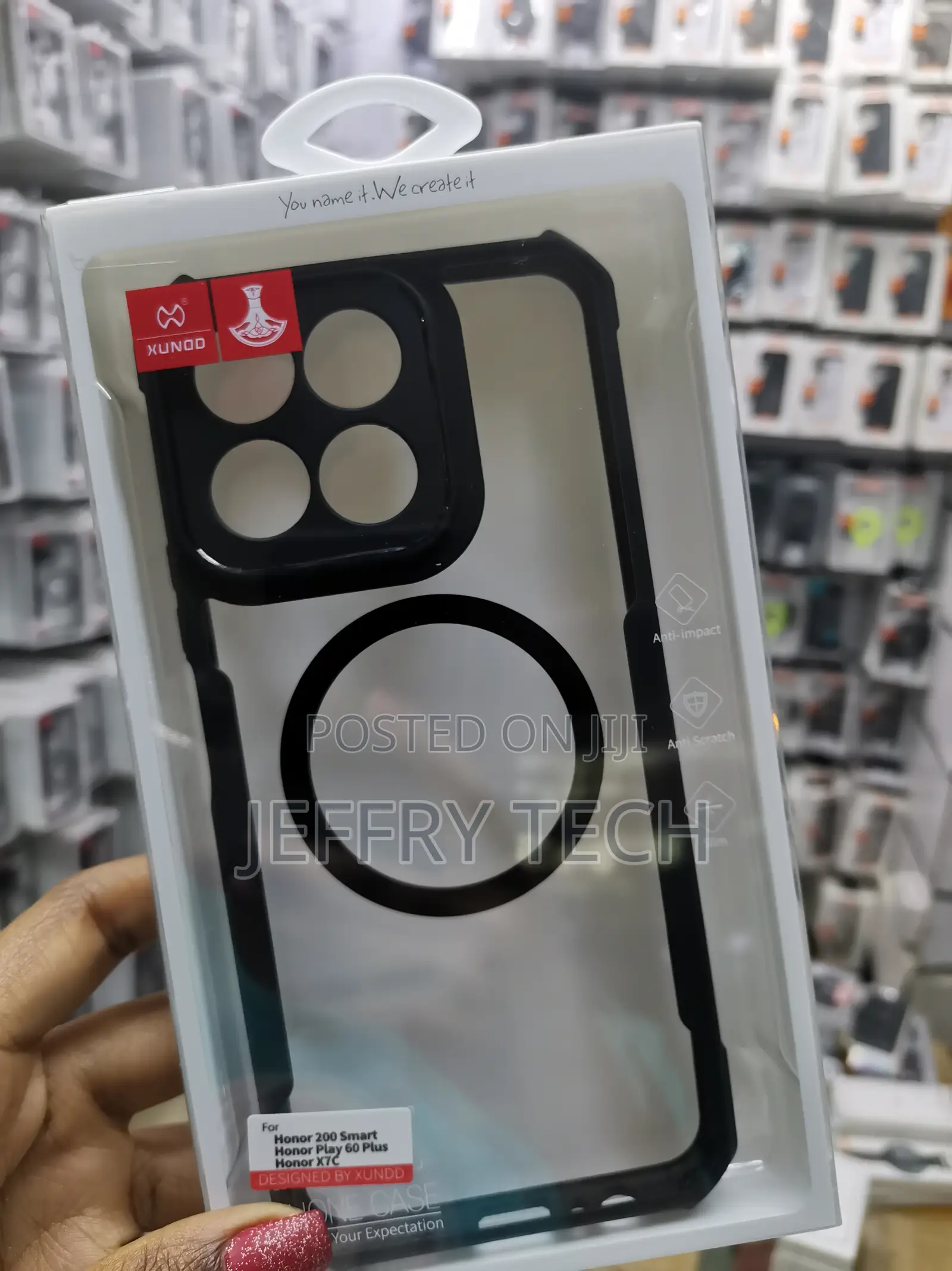 Mikky Xunnd Hard Pc Magnetic Cover for Honor 200 Smart