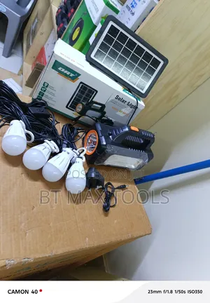 Solar Lighting System With Led Bulb