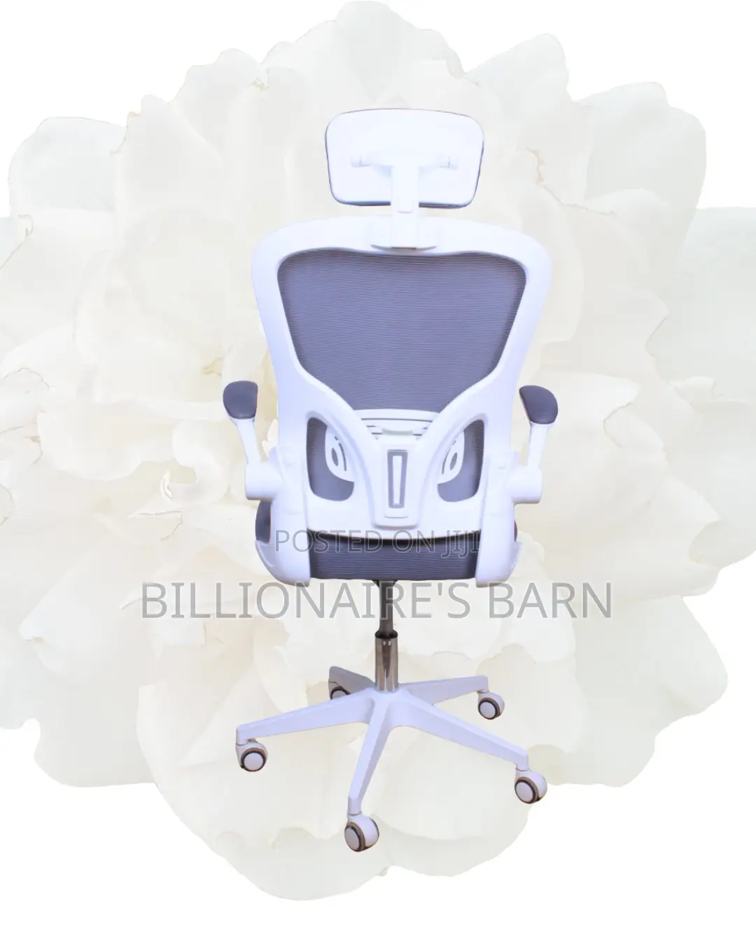 Swivel Ergonomic White Lumbar | | Comfort Meets Style