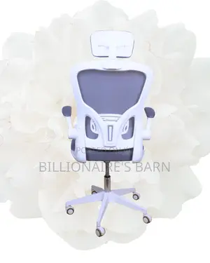 Swivel Ergonomic White Lumbar | | Comfort Meets Style