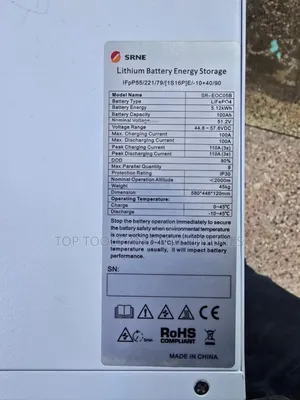 Srne 5.12kwh 48v Lifep04 Lithium Battery(Rack Mounted Type)