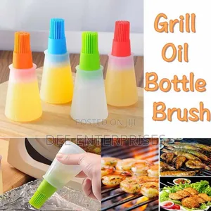 Silicon Oil Bottle With Attached Silicon Brush