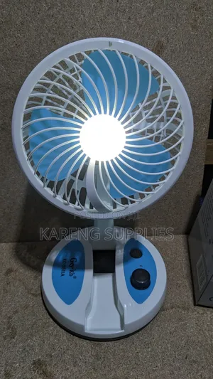 Desk Folding Fan With Dual Mode Led Light
