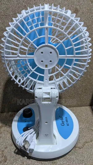 Desk Folding Fan With Dual Mode Led Light