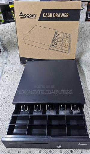 Heavy Duty Cash Drawer With Coin Compartments and Bill Clips