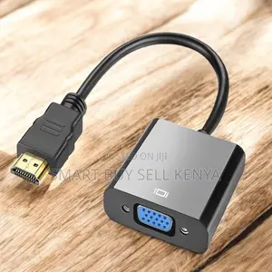 Hdmi to Vga Adapter Cable for Pc Monitor Projector Black