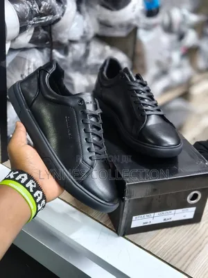 Calvin Klein All Black Leather ,Ck Casuals Sizes 40-45