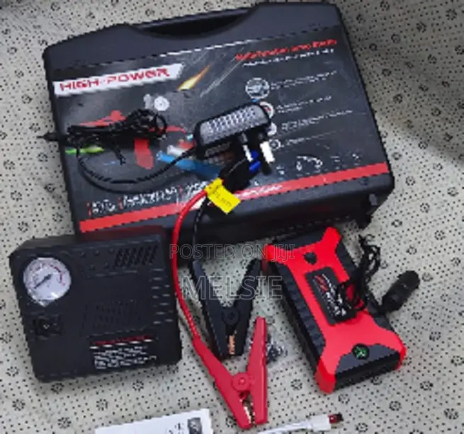 Car Jump Starter With Air Compressor – Battery Booster Power Bank