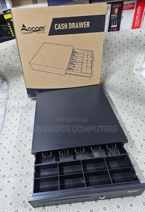 Cash Drawer Pos – Secure Money Storage Drawer With Removable Tray - thumbnail 2