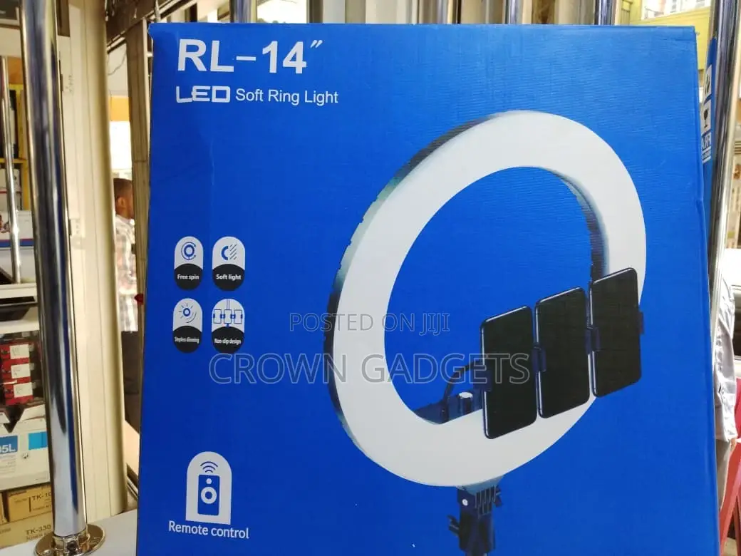 Rl-14 14-Inch Led Ring Light With Stand for Makeup Streaming