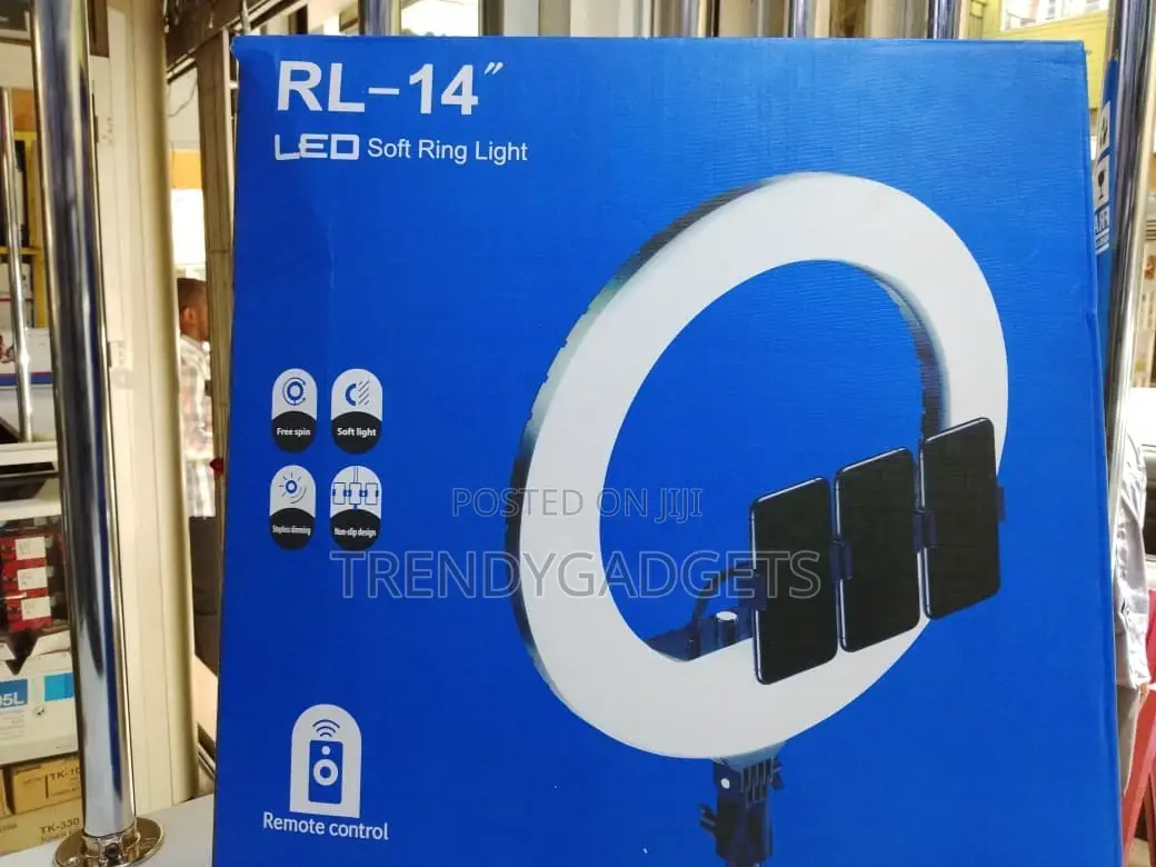 Rl-14 14-Inch Led Ring Light With Stand for Makeup Streaming