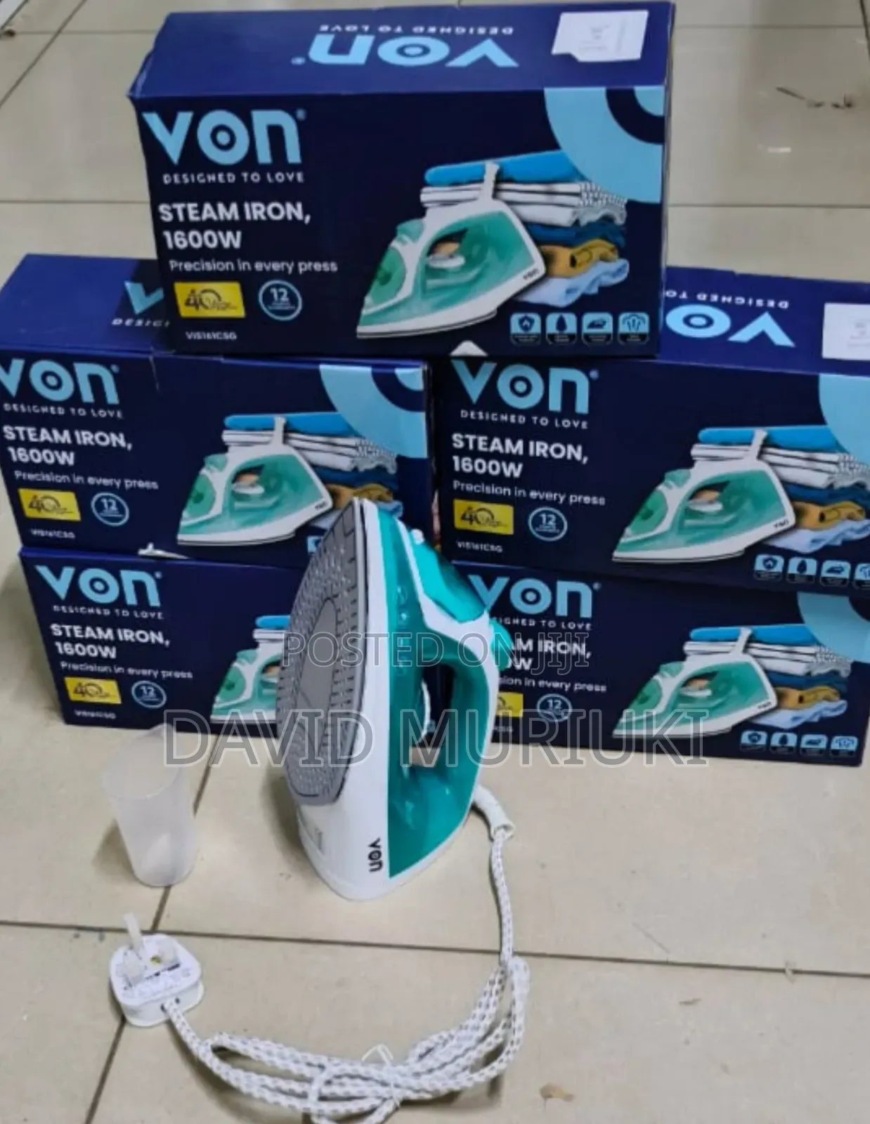 Von Vis161csg Steam Iron -1600w