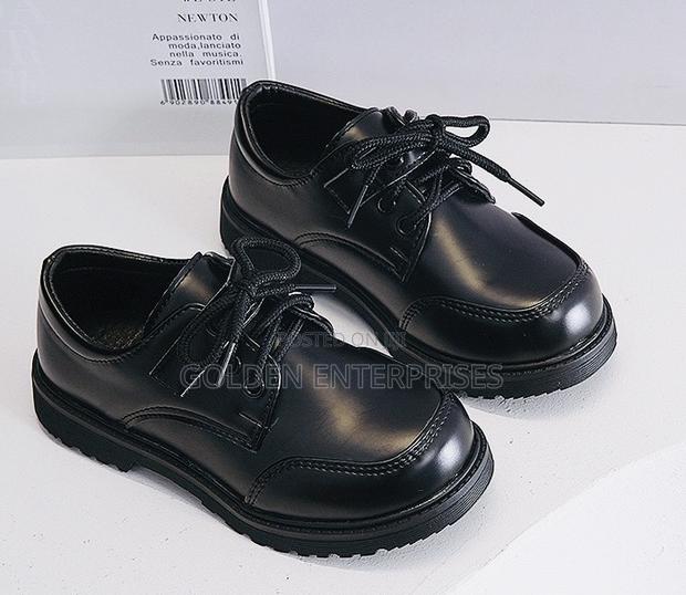 Black Back to School Shoes 26-38