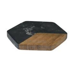 6pcs Marble & Wood Coasters - thumbnail 2