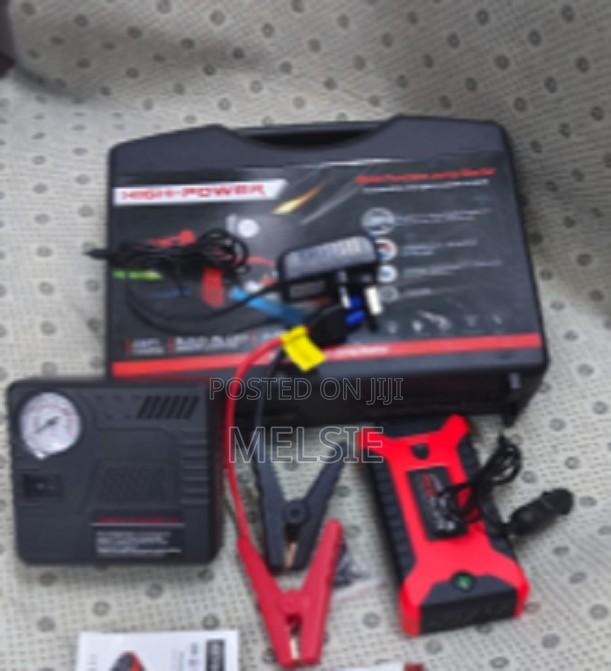 Jump Starter With Air Pump and Anti-Spark Safety System - main view