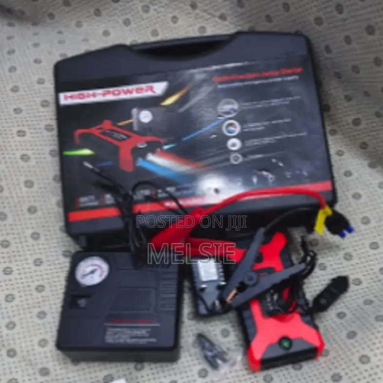 Emergency Car Jump Starter Kit With High Capacity Battery Power Bank