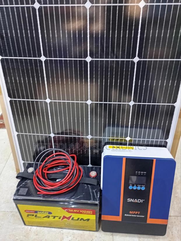 550w Solar - 100ah Lithium Battery - 1.2kva Hybrid Inverter Full Kit - thumbnail 3
