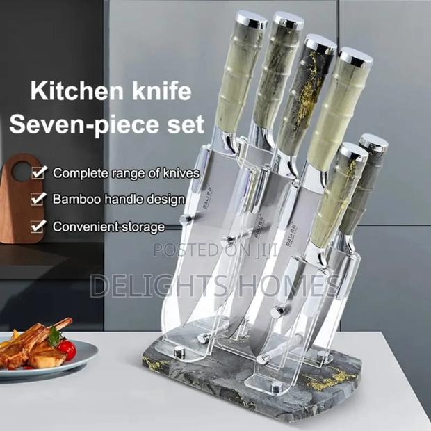7pcs High Quality Stainless Steel Knife Set_sp - main view