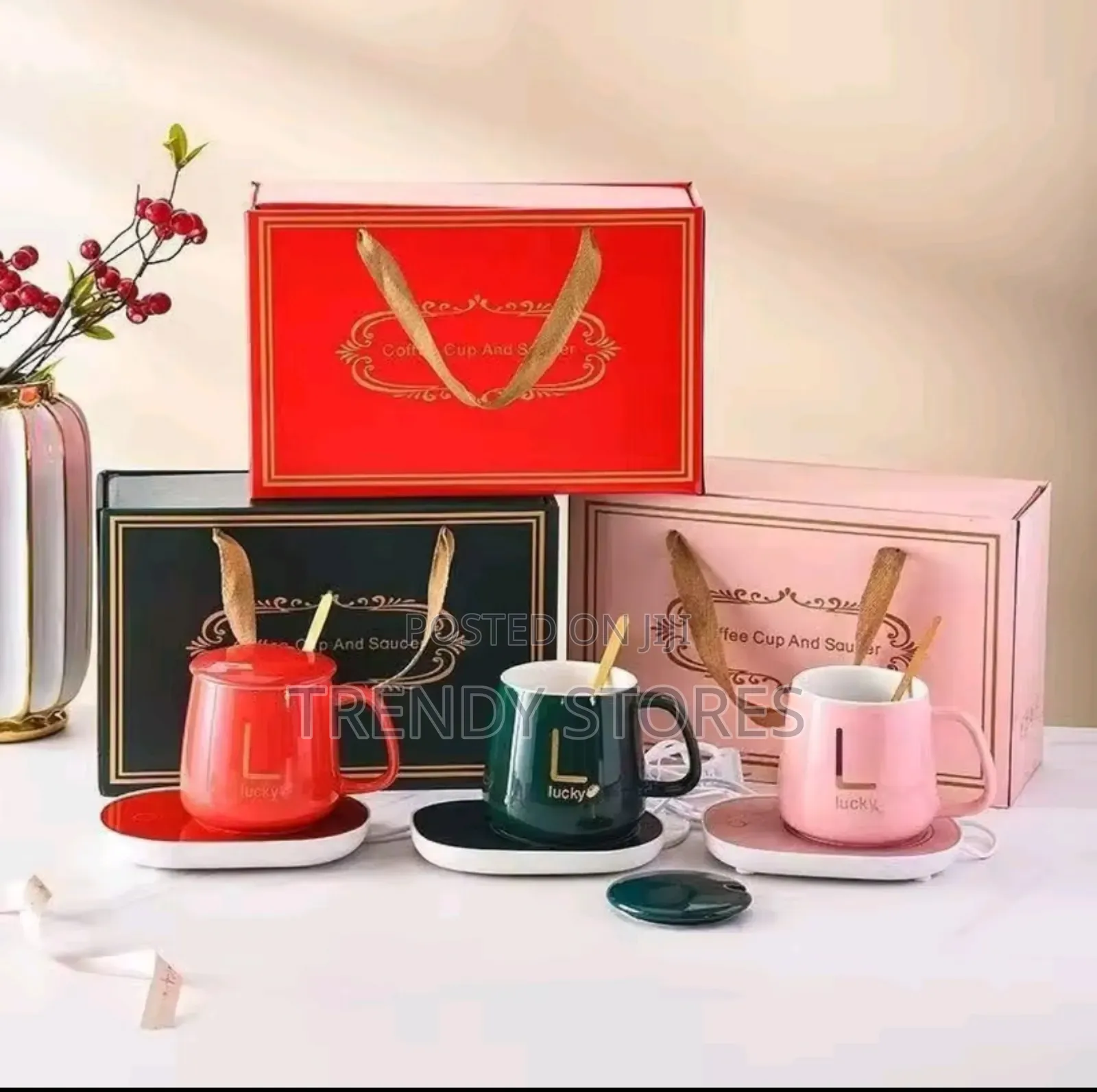 Porcelain Cup & Thermal Coasters