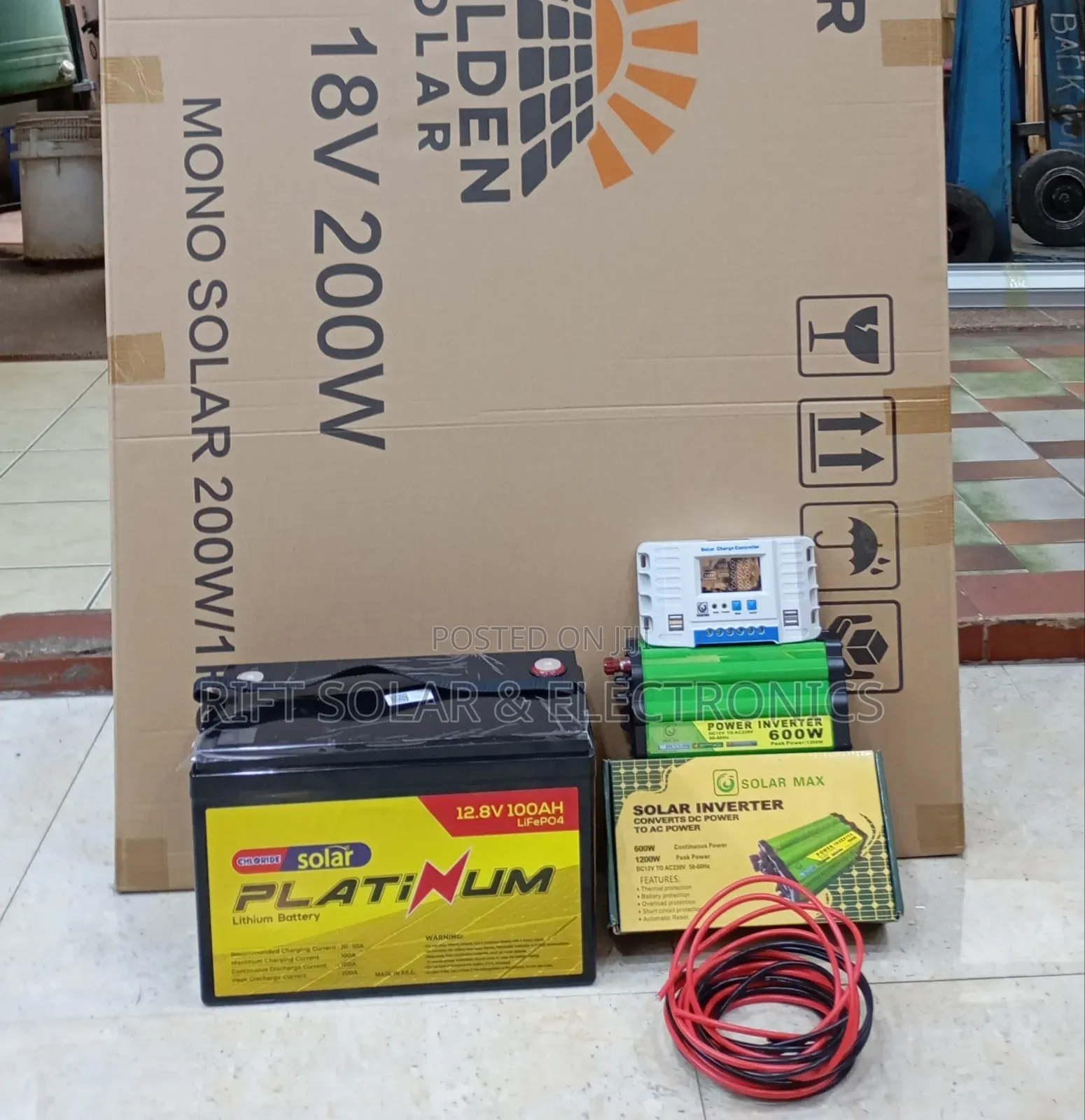 Smart Life 200 Watts Domestic -100ah Lithium House Solar Package
