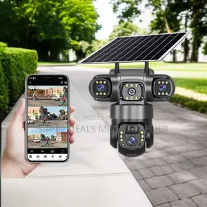 Two Way Audio Motion Detection V380 Pro 12mp 4g PTZ Solar CCTV Camera